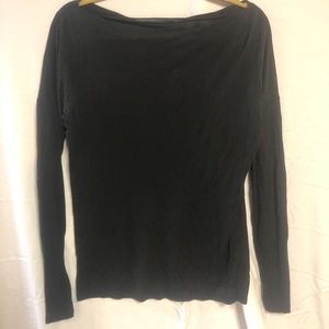 Vince Boat Neck Black Top